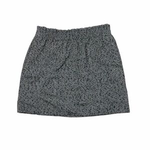 J.Crew Factory - Black heather herringbone wool Sidewalk skirt, sz 8